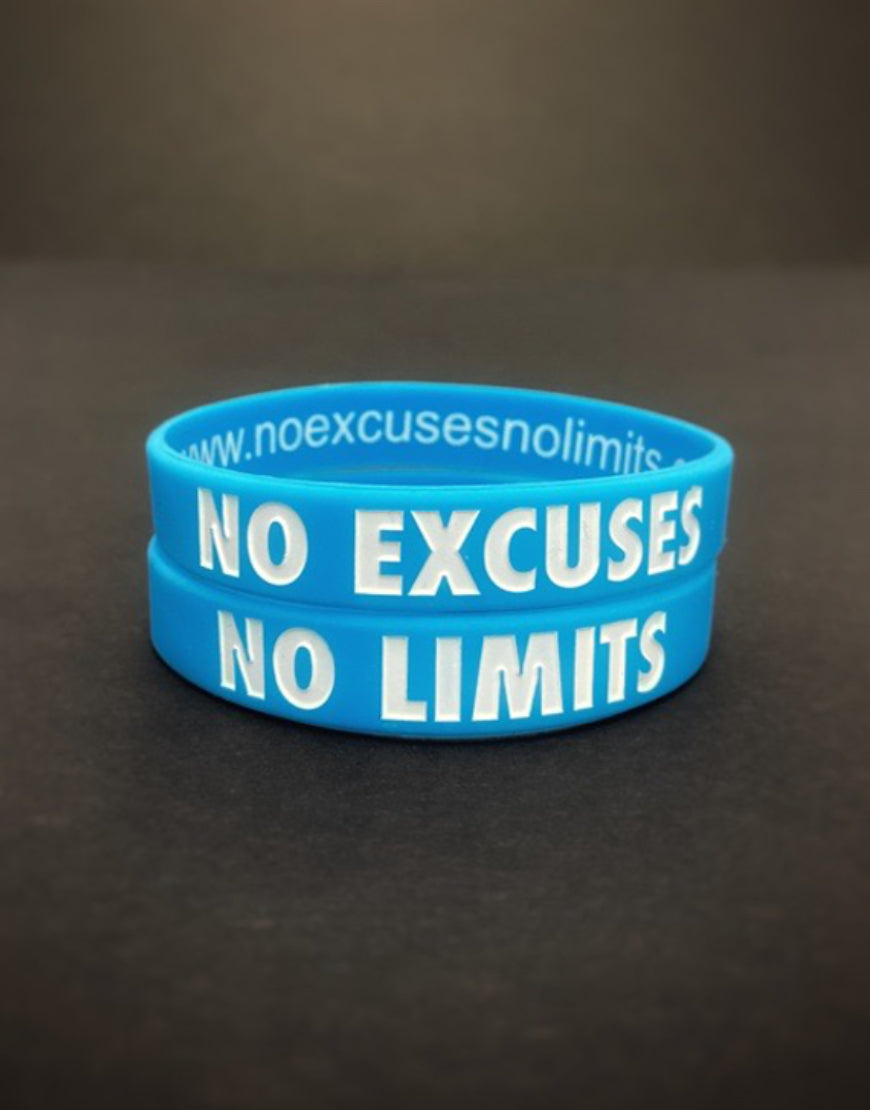YOUTH Size Bracelets NO EXCUSES, NO LIMITS