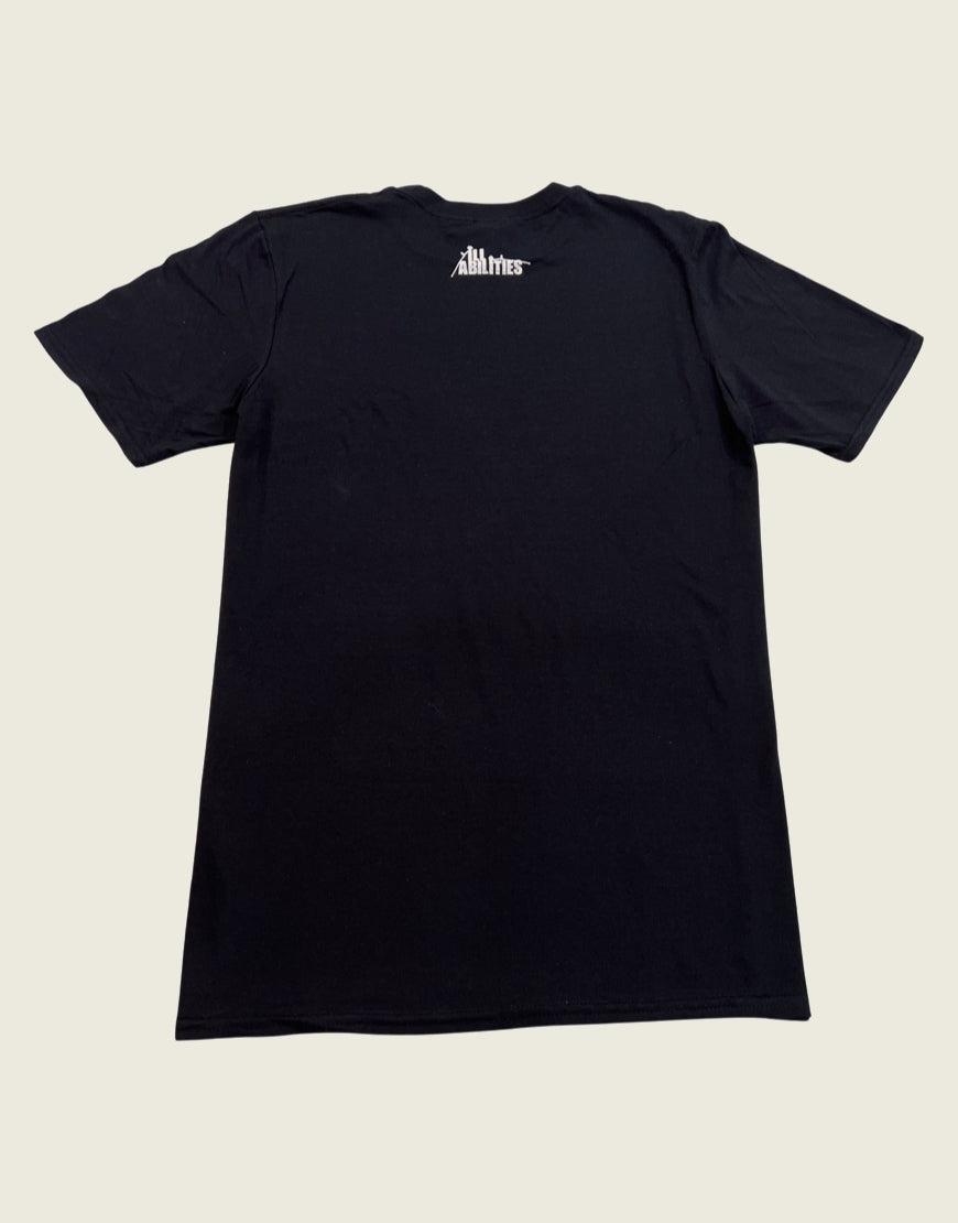T-Shirt NO EXCUSES, NO LIMITS Baseball Design - Black Back - Illabilities