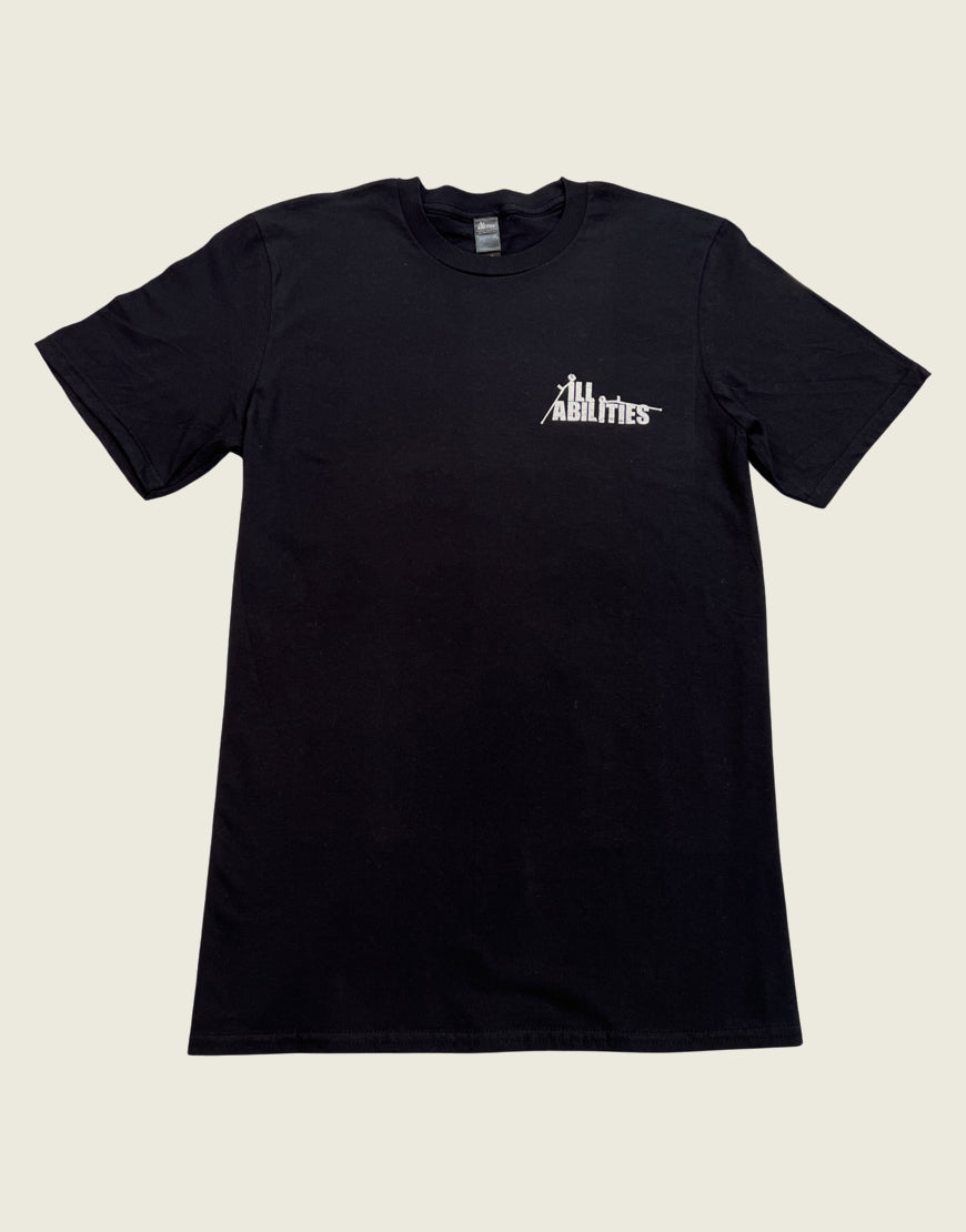 T-Shirt NO EXCUSES, NO LIMITS Puzzle Design - Black - Illabilities
