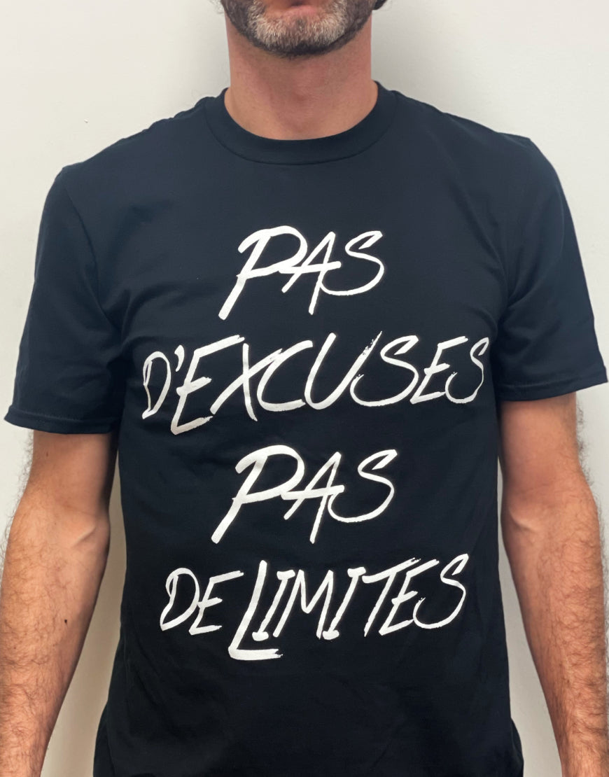 T-Shirt PAS D'EXCUSES, PAS DE LIMITES Basic - Black - IllAbilities