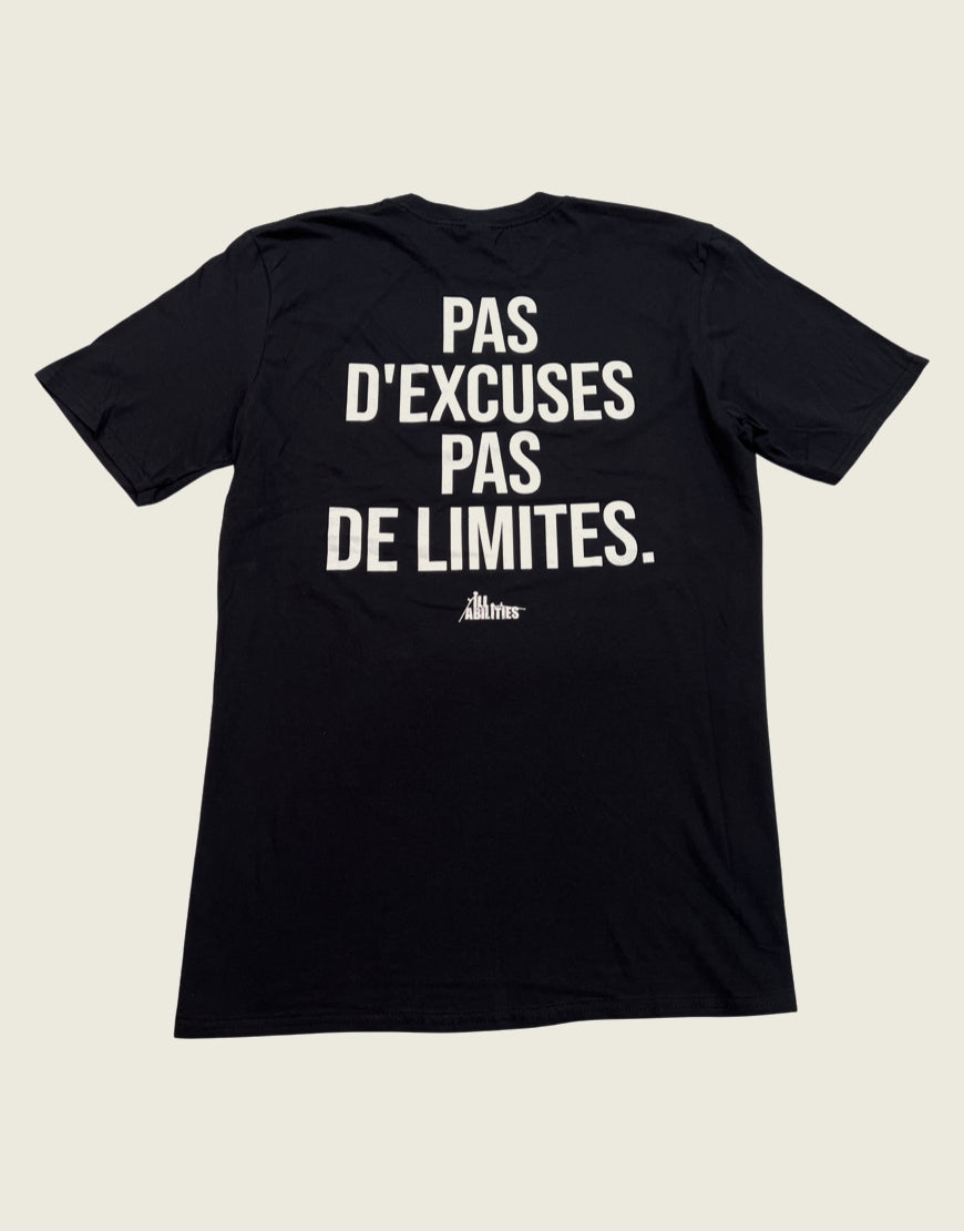 T-Shirt PAS D'EXCUSES, PAS DE LIMITES New Generation - Black Back - Illabilities